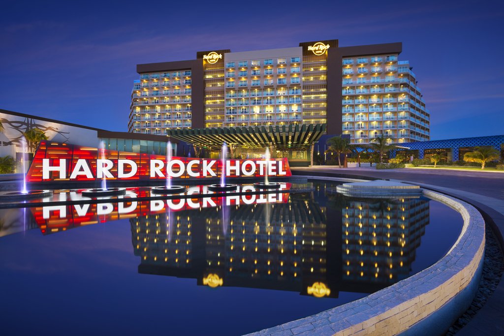 Hard Rock Hotel Cancun all-inclusive resort with rock star amenities, beachfront pools, and live entertainment in the Hotel Zone.