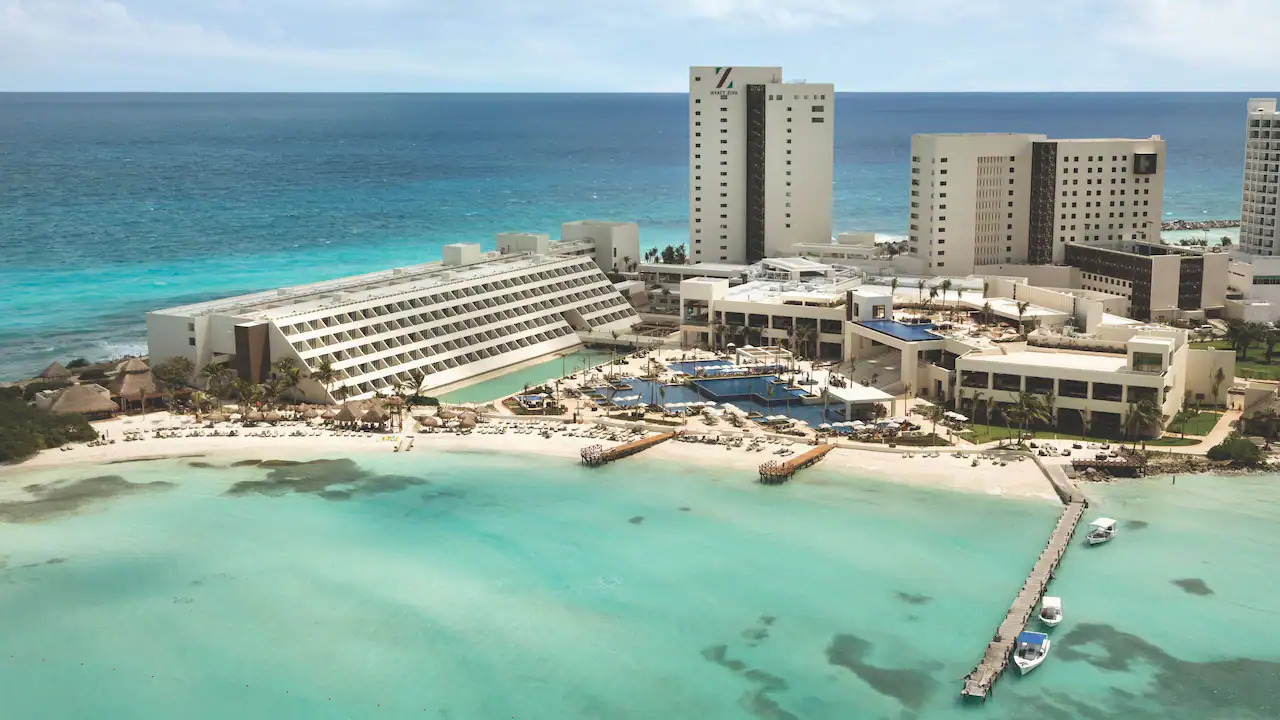 Hyatt Ziva Cancun luxury all-inclusive resort with beachfront pools and panoramic ocean views in Cancun.