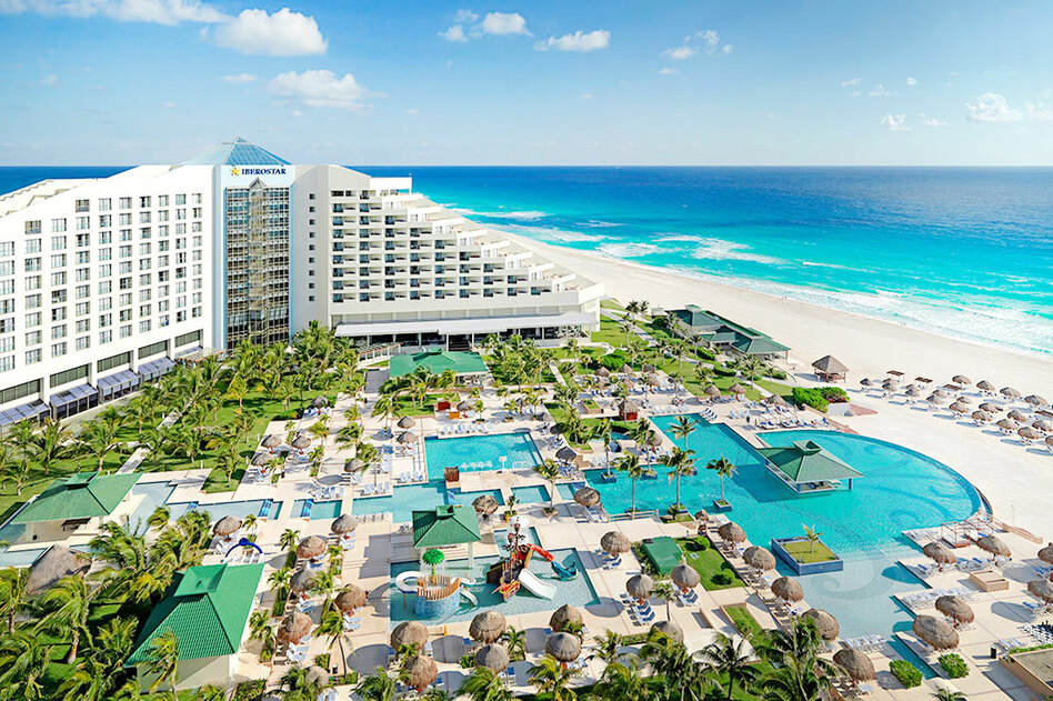 Iberostar Selection Cancun luxury all-inclusive resort with pristine beachfront, elegant pools, and upscale amenities in Cancun Hotel Zone.